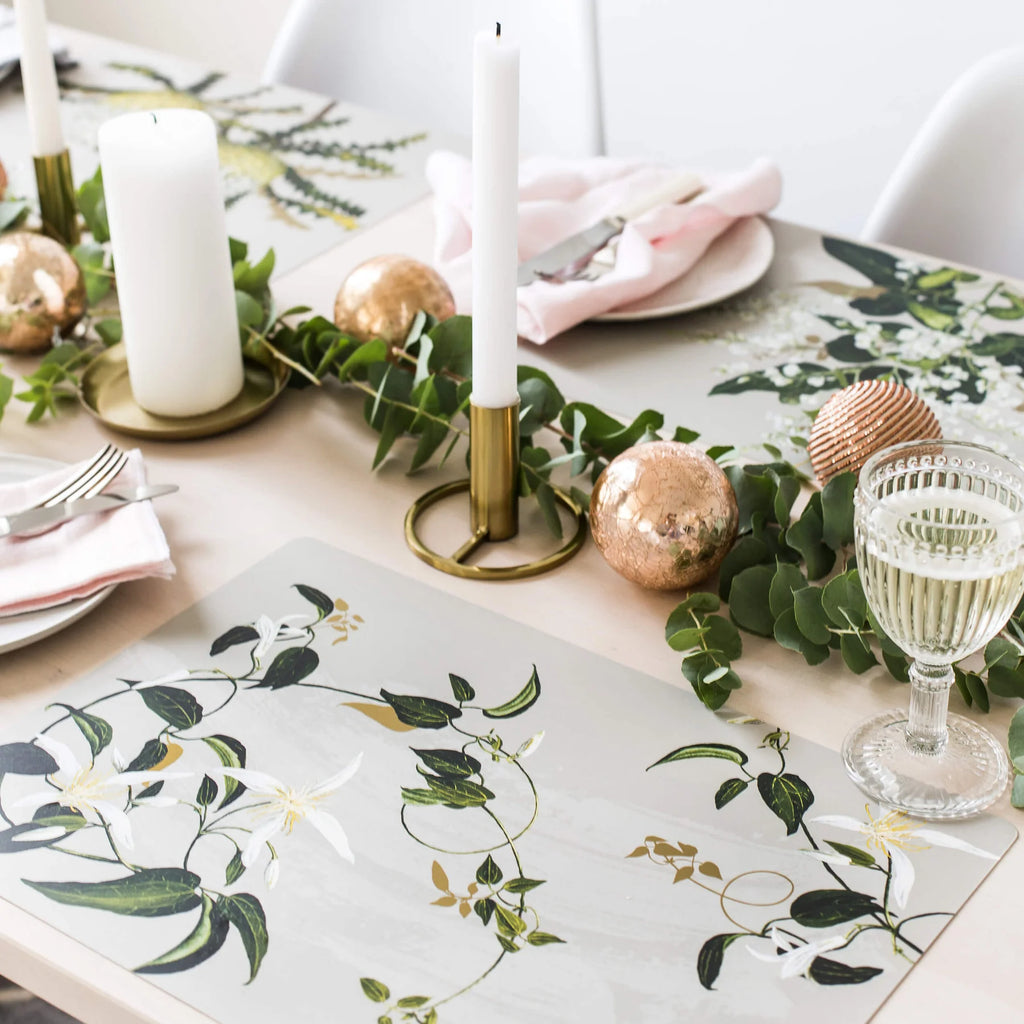 Bell Art Dining Placemats White Collection