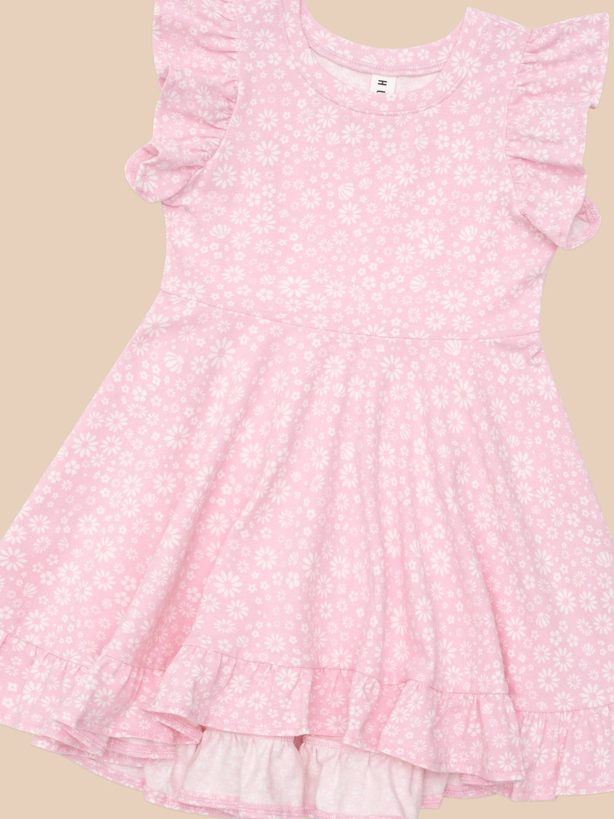 Huxbaby Daisy Seashell Frill Swing Dress