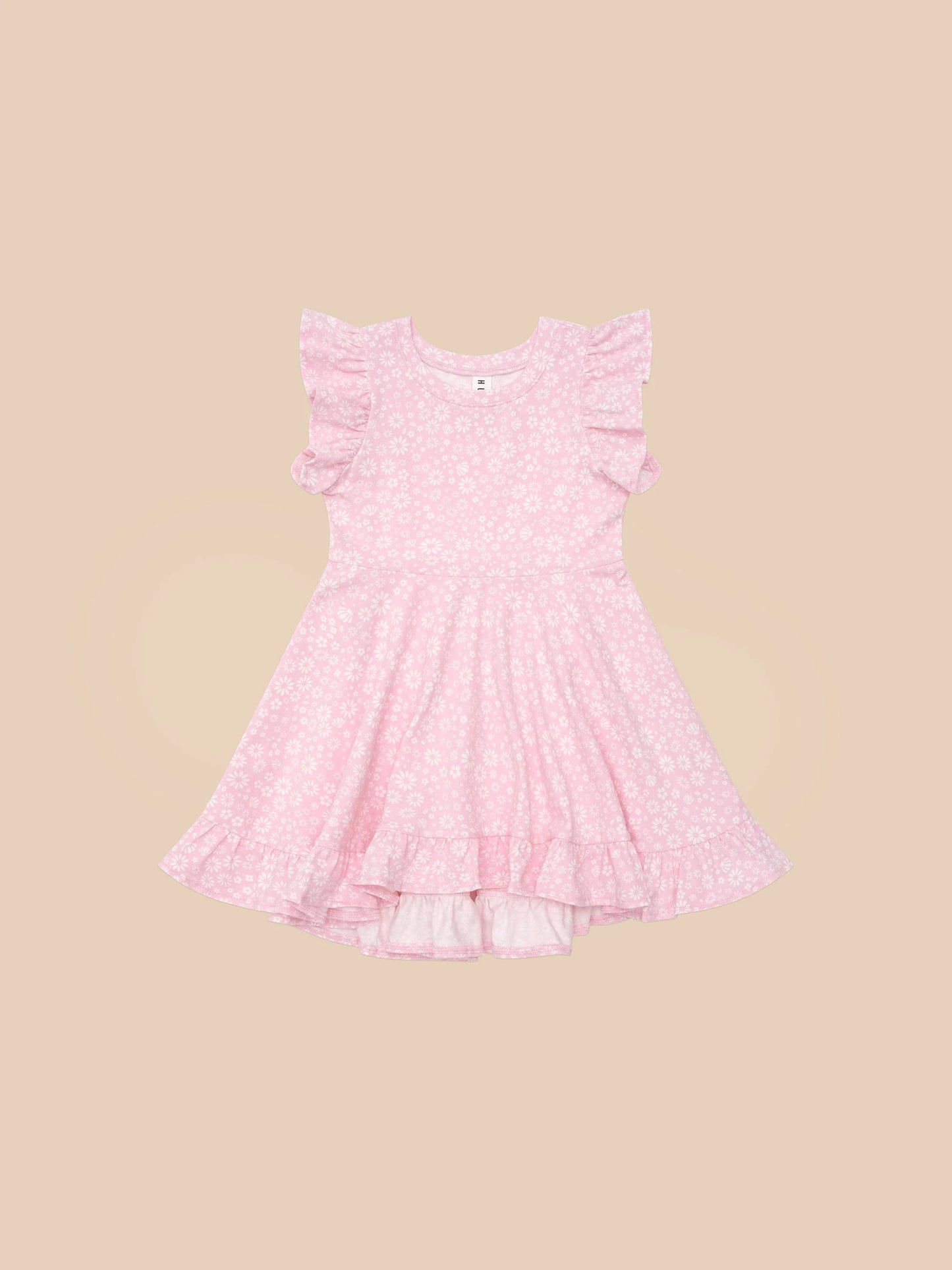 Huxbaby Daisy Seashell Frill Swing Dress