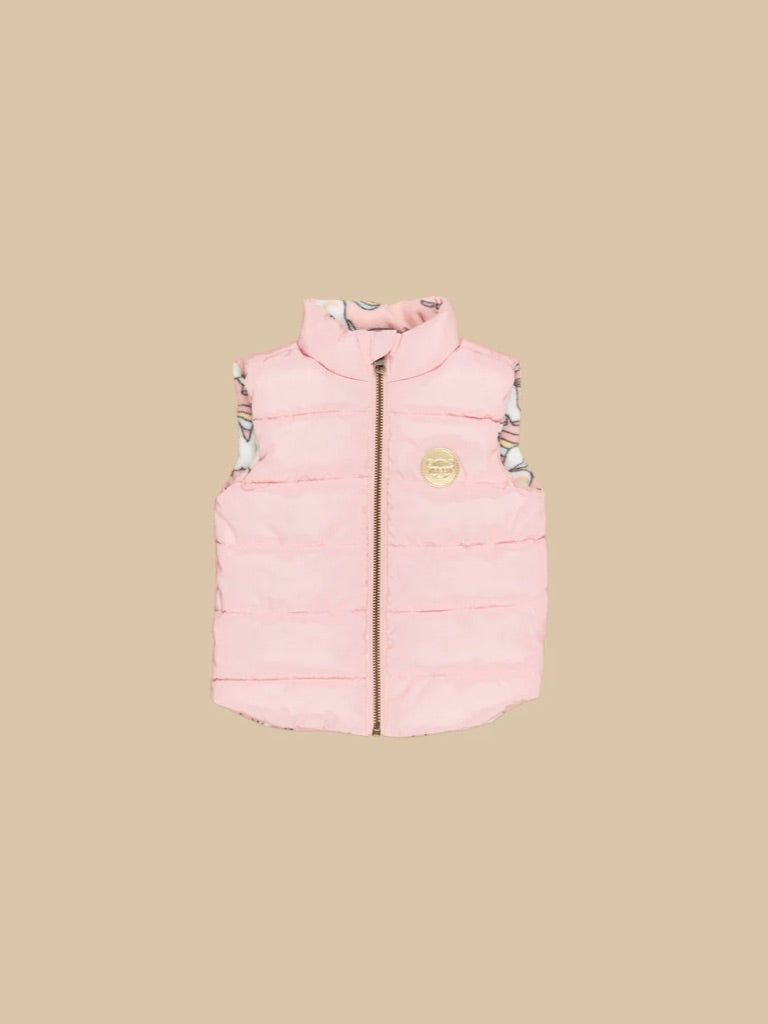 Huxbaby Magical Unicorn Reversible Fleece Vest