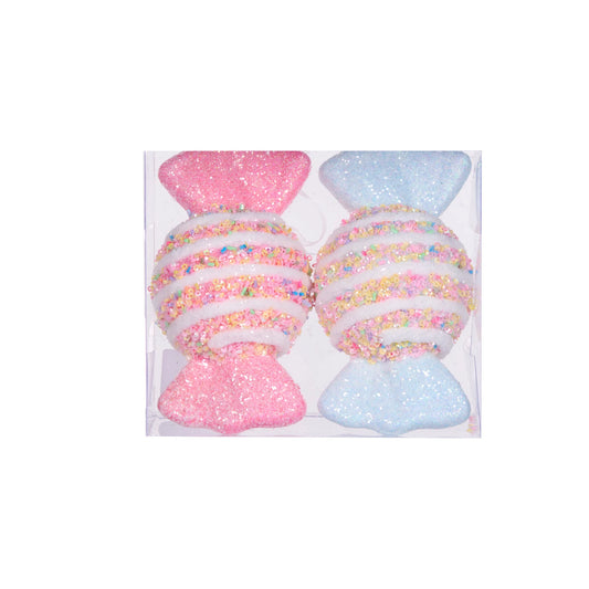 Holly & Ivy 2Pk Candy Sprinkles Wrapped Lollies