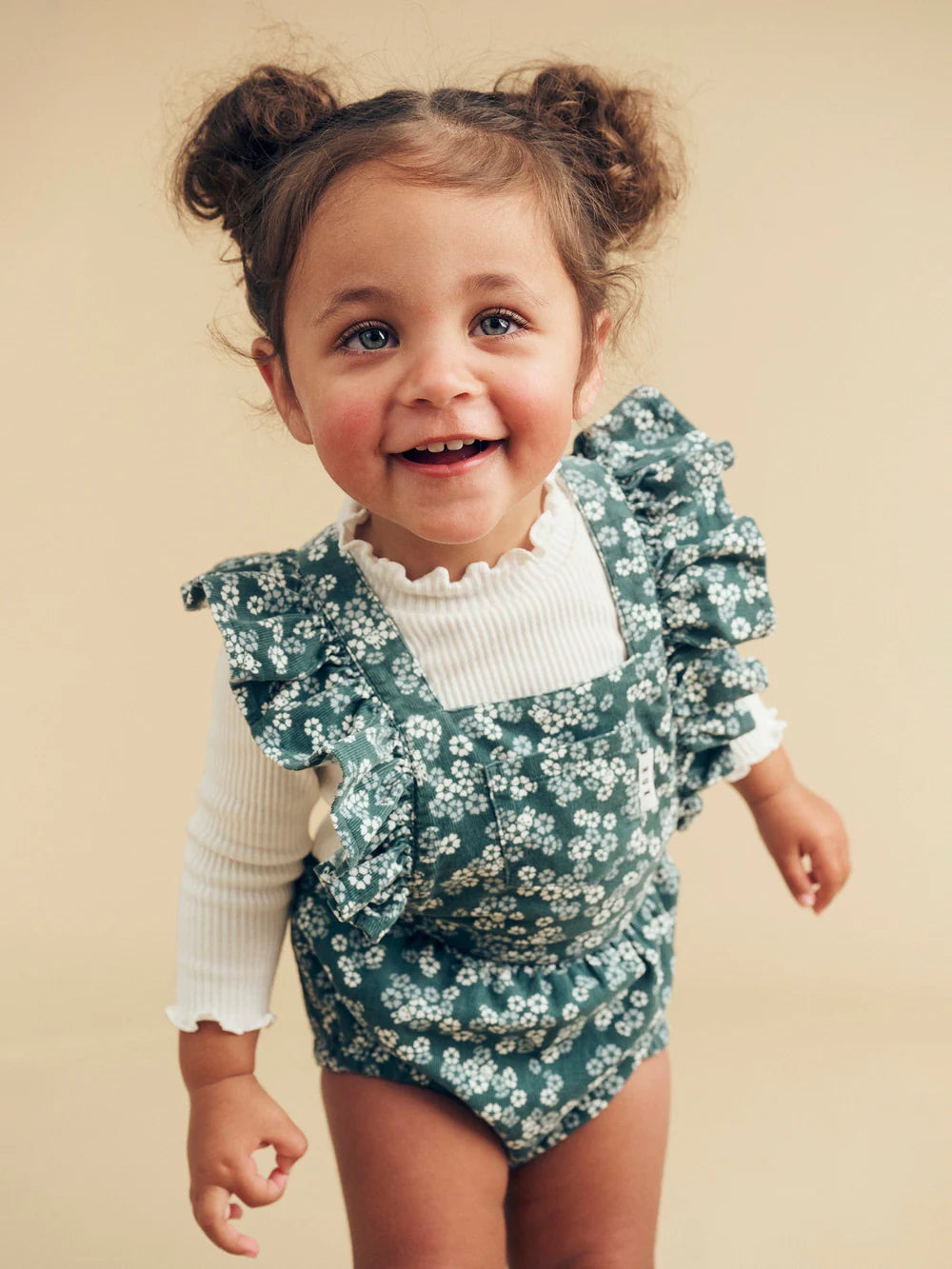 Huxbaby Peek A Boo Bunny Frill Playsuit