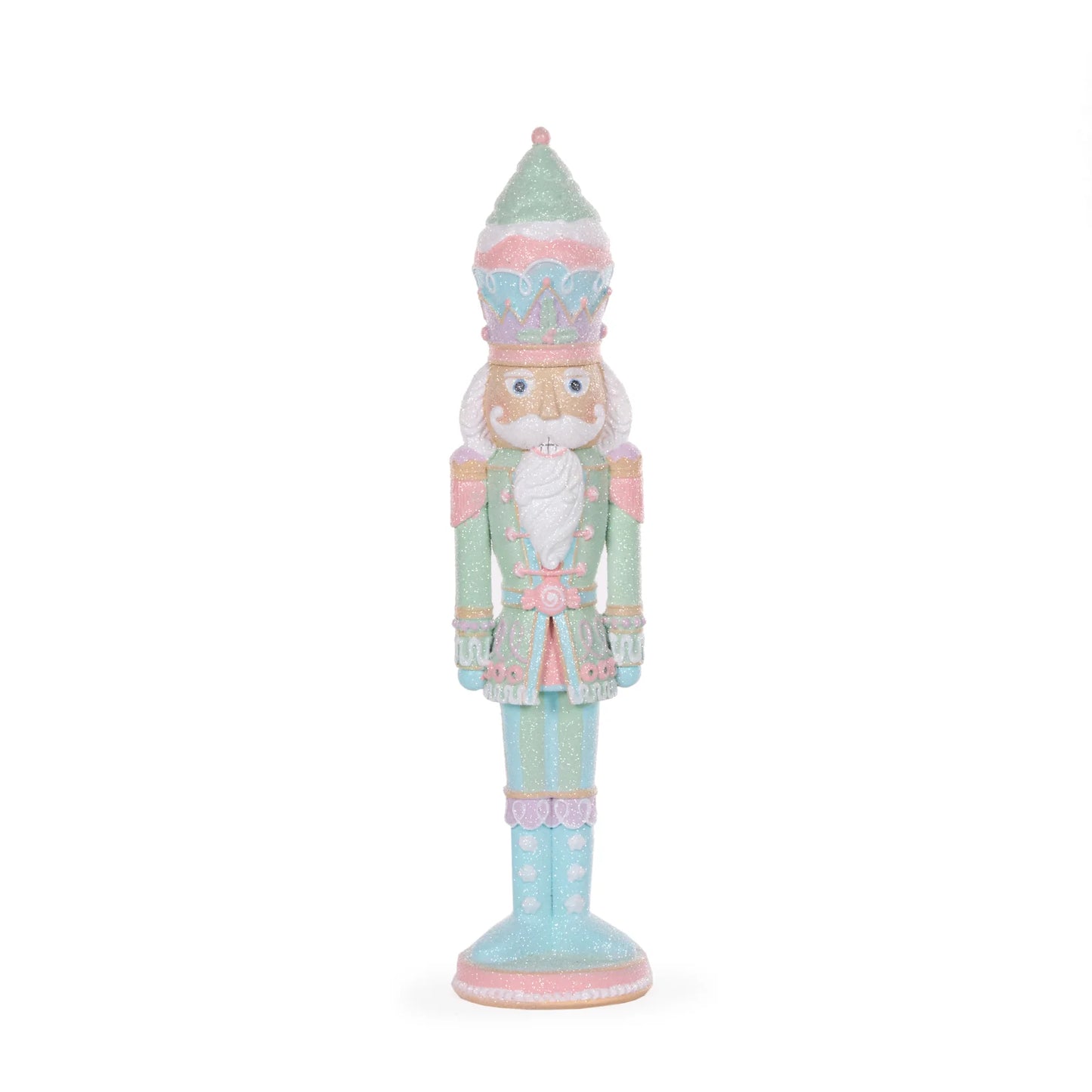 Holly & Ivy - Pastel Piped Candy Nutcracker 37cm