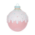 Holly & Ivy - Pastel Piped Bauble Decor - Two sizes