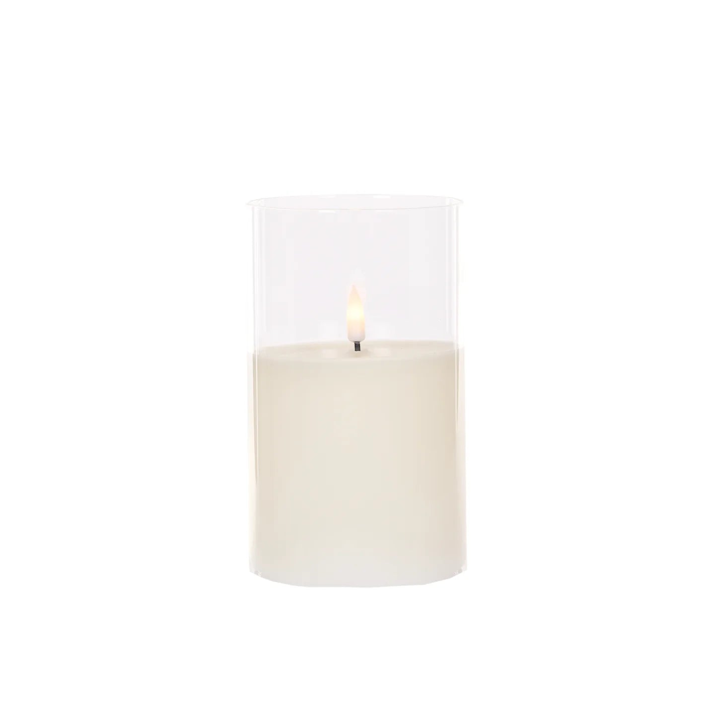 Holly & Ivy - Single Flame Led Glass Candle