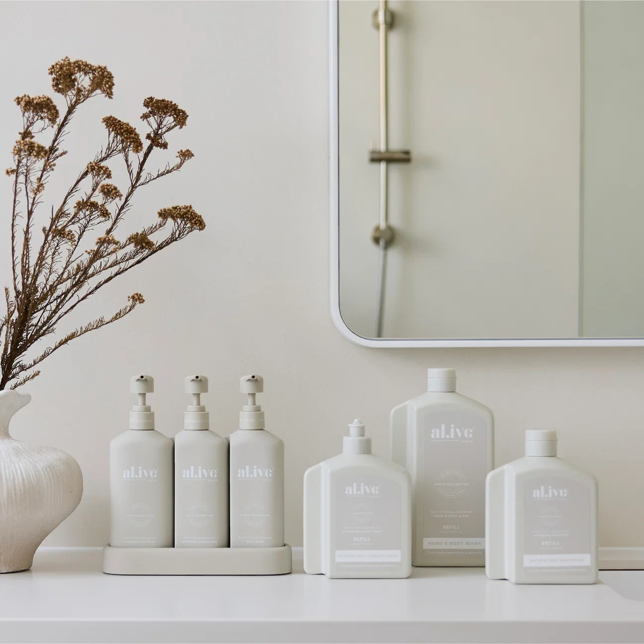 Al.ive 650ML Conditioner Refill - White Tea & Argan Oil
