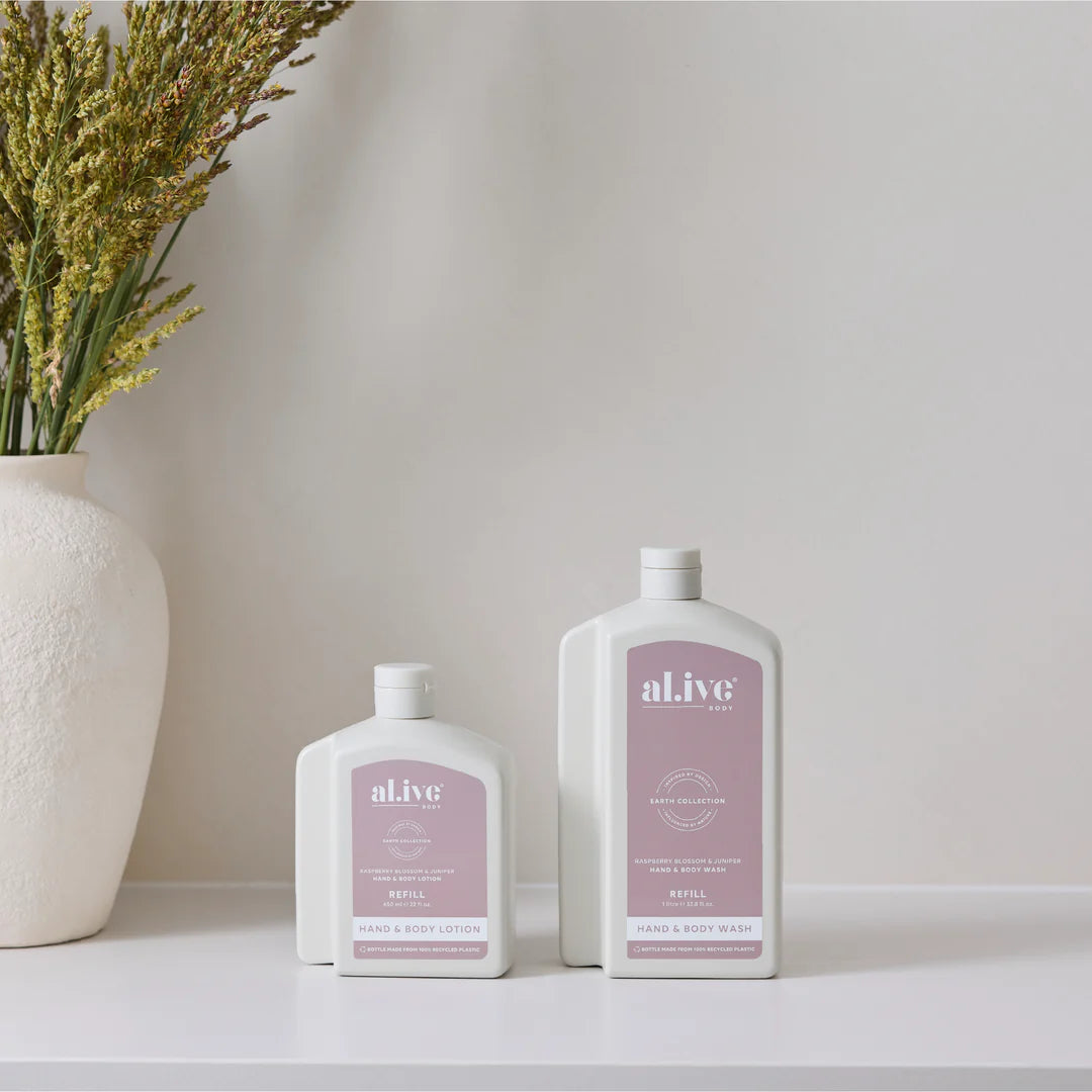 Al.ive Body 1L Wash Refill - Raspberry Blossom & Juniper
