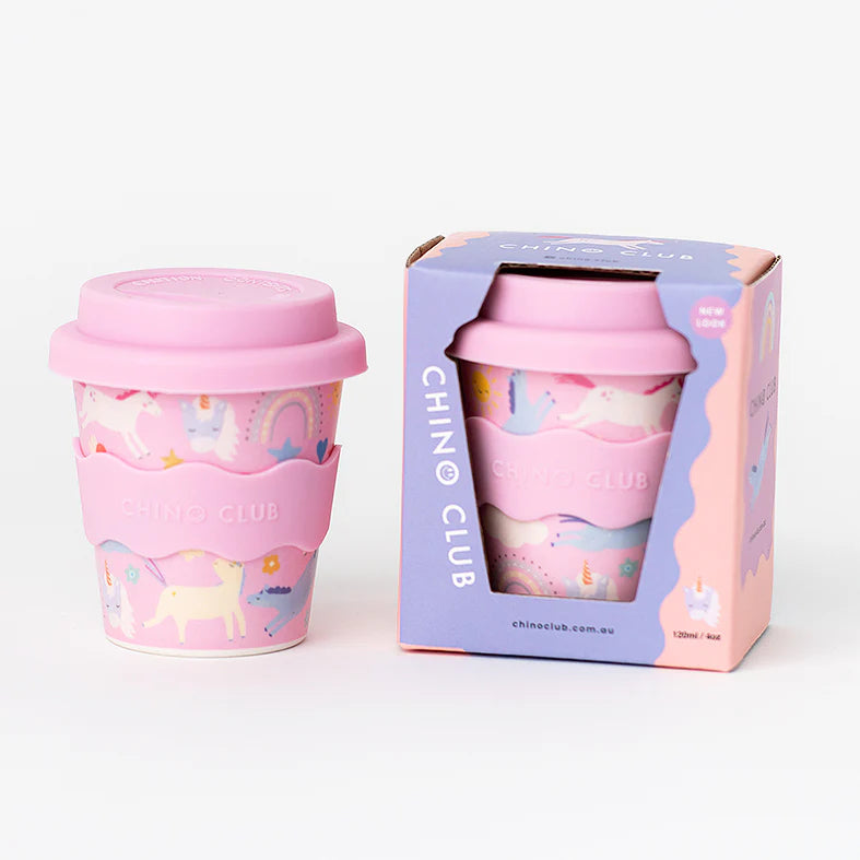 Chino Club Pink Unicorn Babychino Cup (4oz)