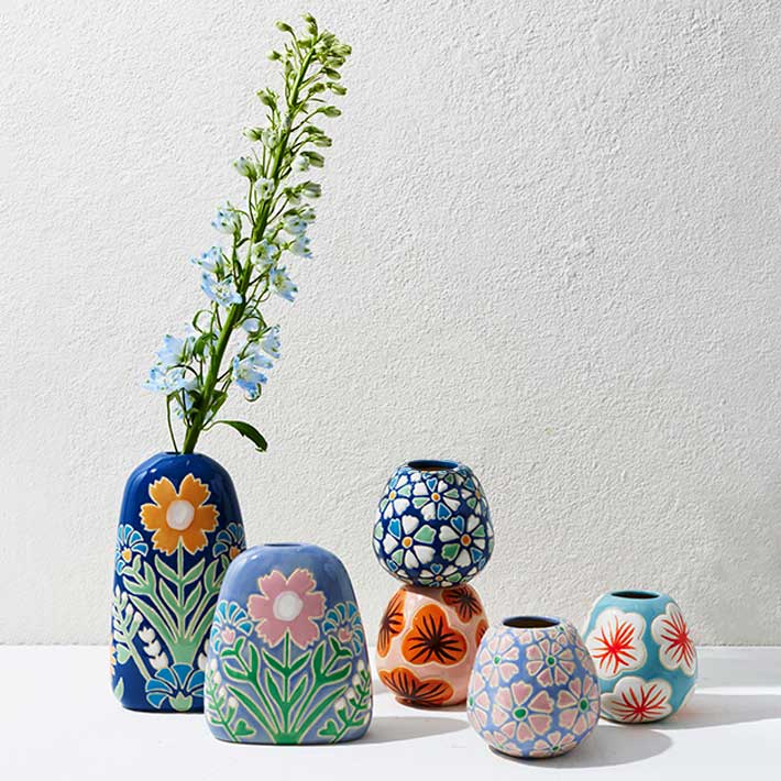 Jones & Co Pollen Daisy Vase - Assorted