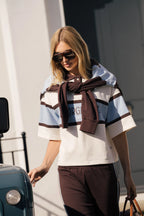 Araminta James GT Rugby Short Sleeve Polo Shirt Coconut