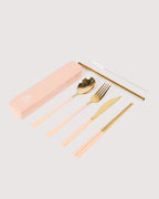 The Somewhere Co The Kit Cutlery set Gold & Brush