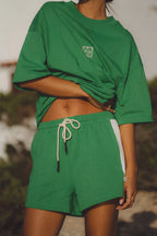 Araminta James Monogram Classic Tee Deep Green