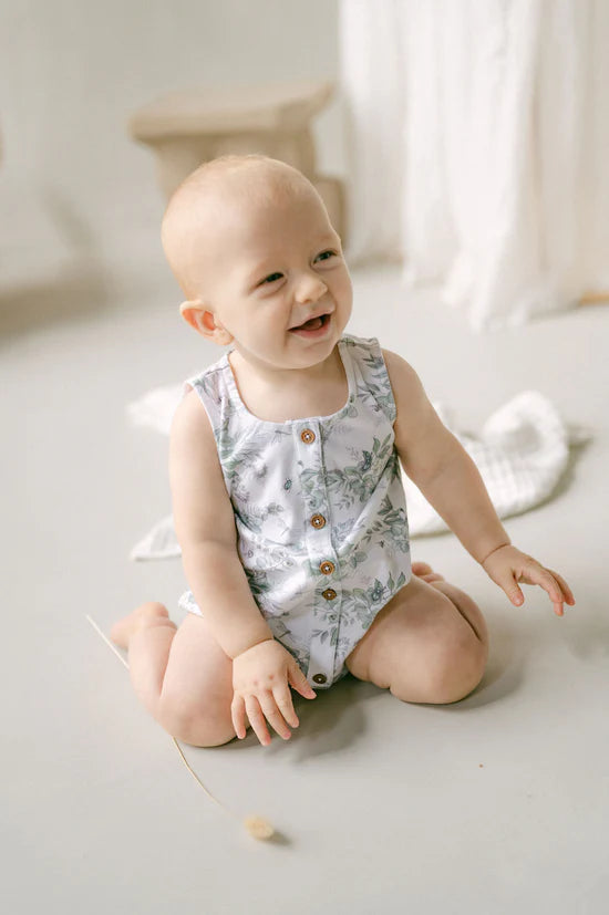 Aster and Oak Snuggle Bug Bubble Romper