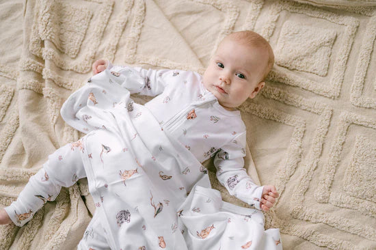 Aster and Oak Native Animals LS Zip Romper