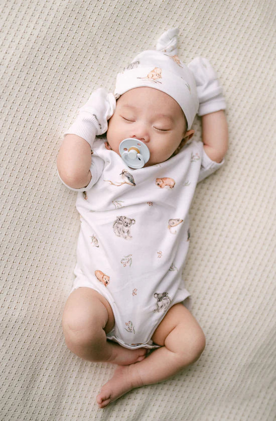 Aster and Oak Native Animals AOP Onesie