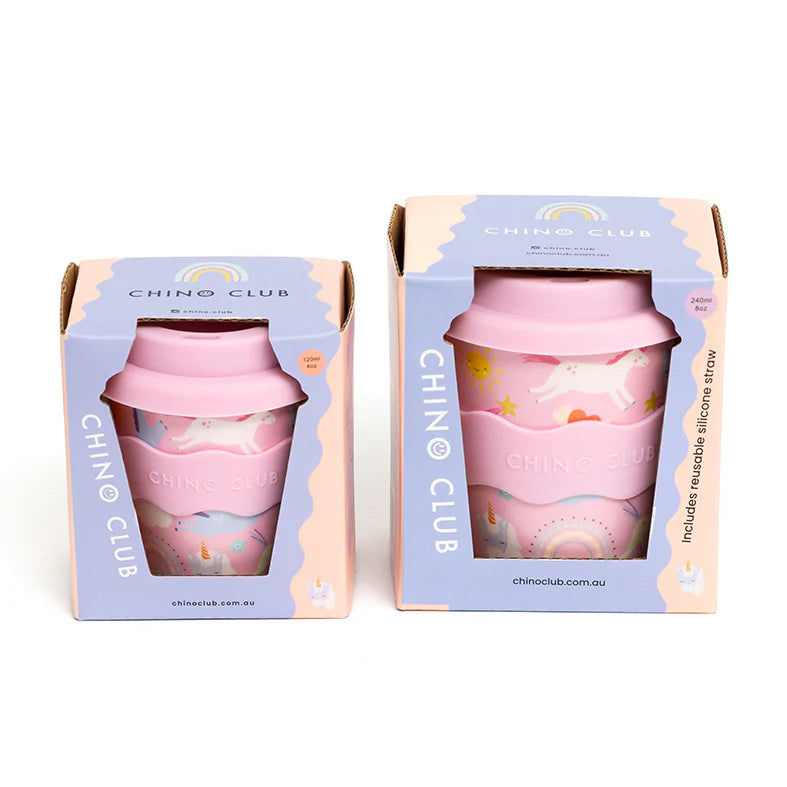 Chino Club Pink Unicorn Babychino Cup (4oz)