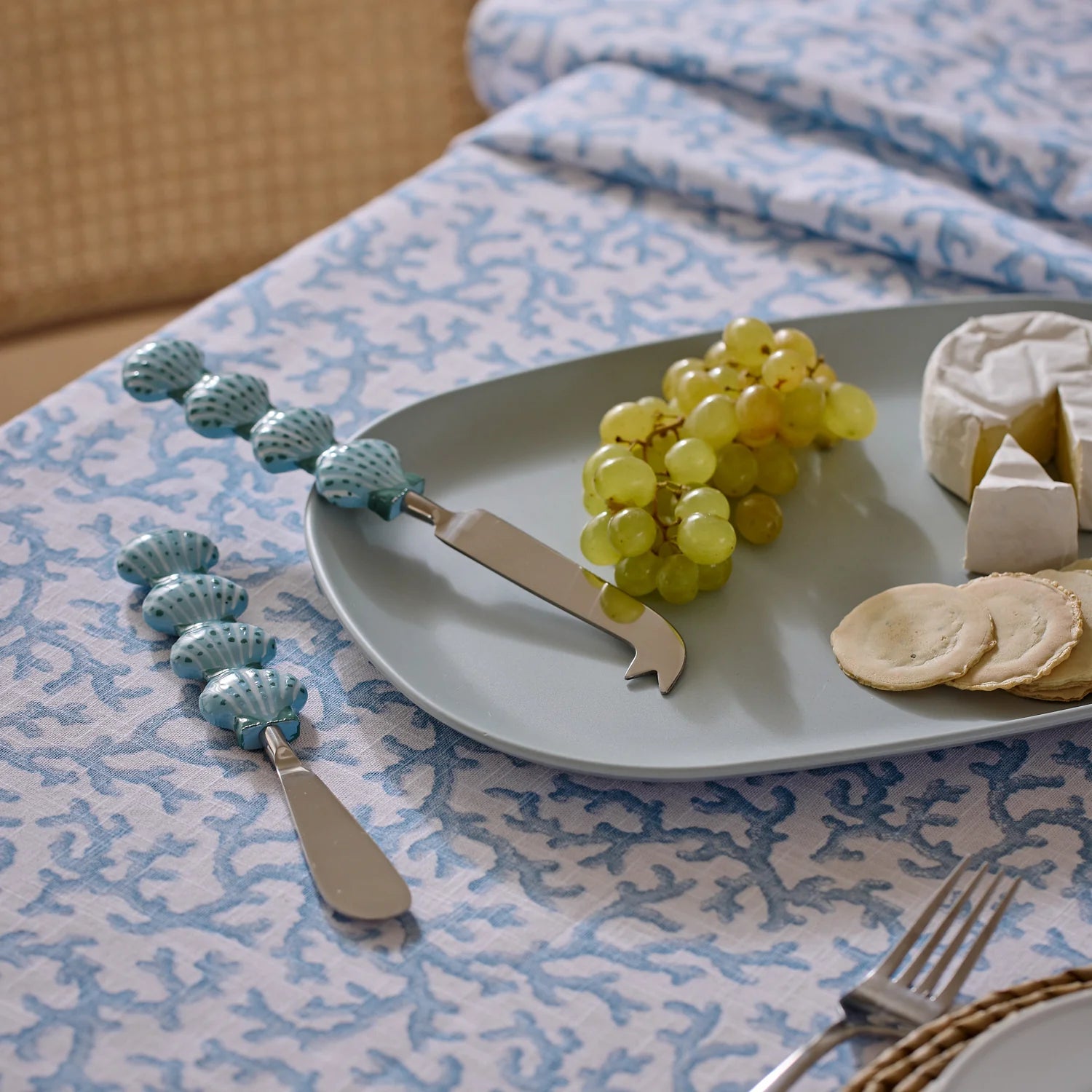 Madras Link Scallop Blue Cheese Knife Set 2