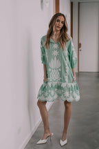 Joop & Gypsy Le Marias Short Dress- Green