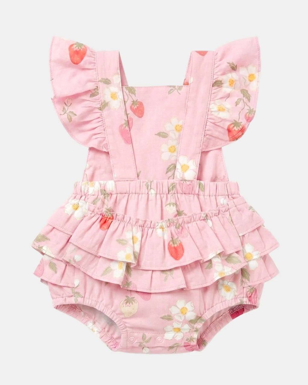 Toshi Baby Romper Strawberry Fields