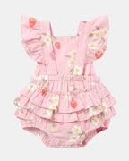 Toshi Baby Romper Strawberry Fields