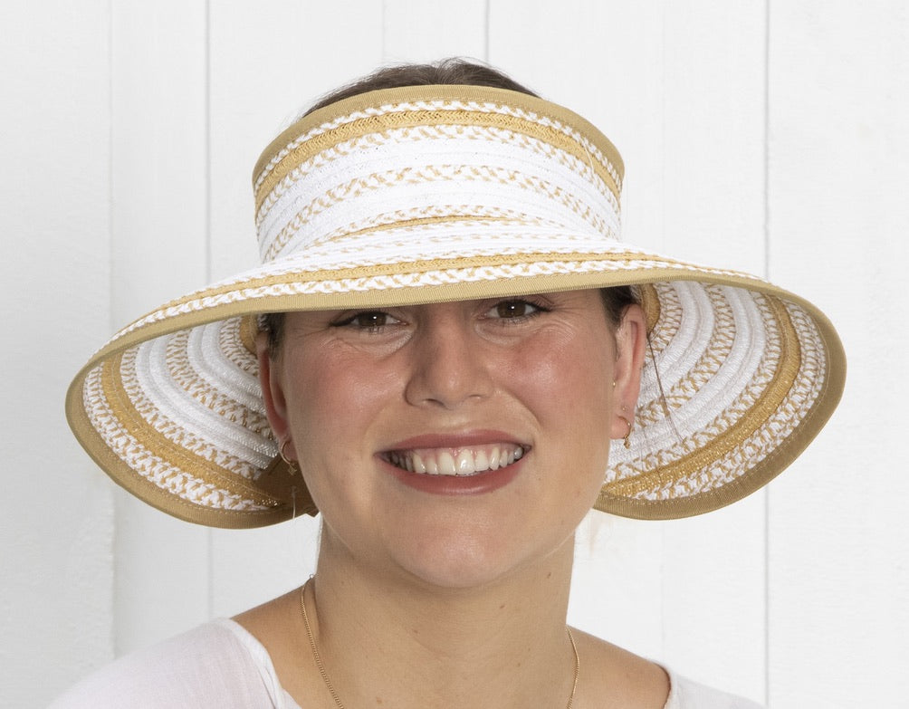 Sundaíse Brooke Roll Up Visor White