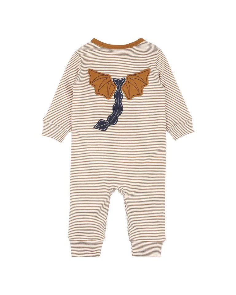 Bebe Nino Stripe Dragon Romper