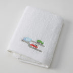 Jiggle & Giggle Trucking Along Bath Towel & Face Washer in Organza Bag