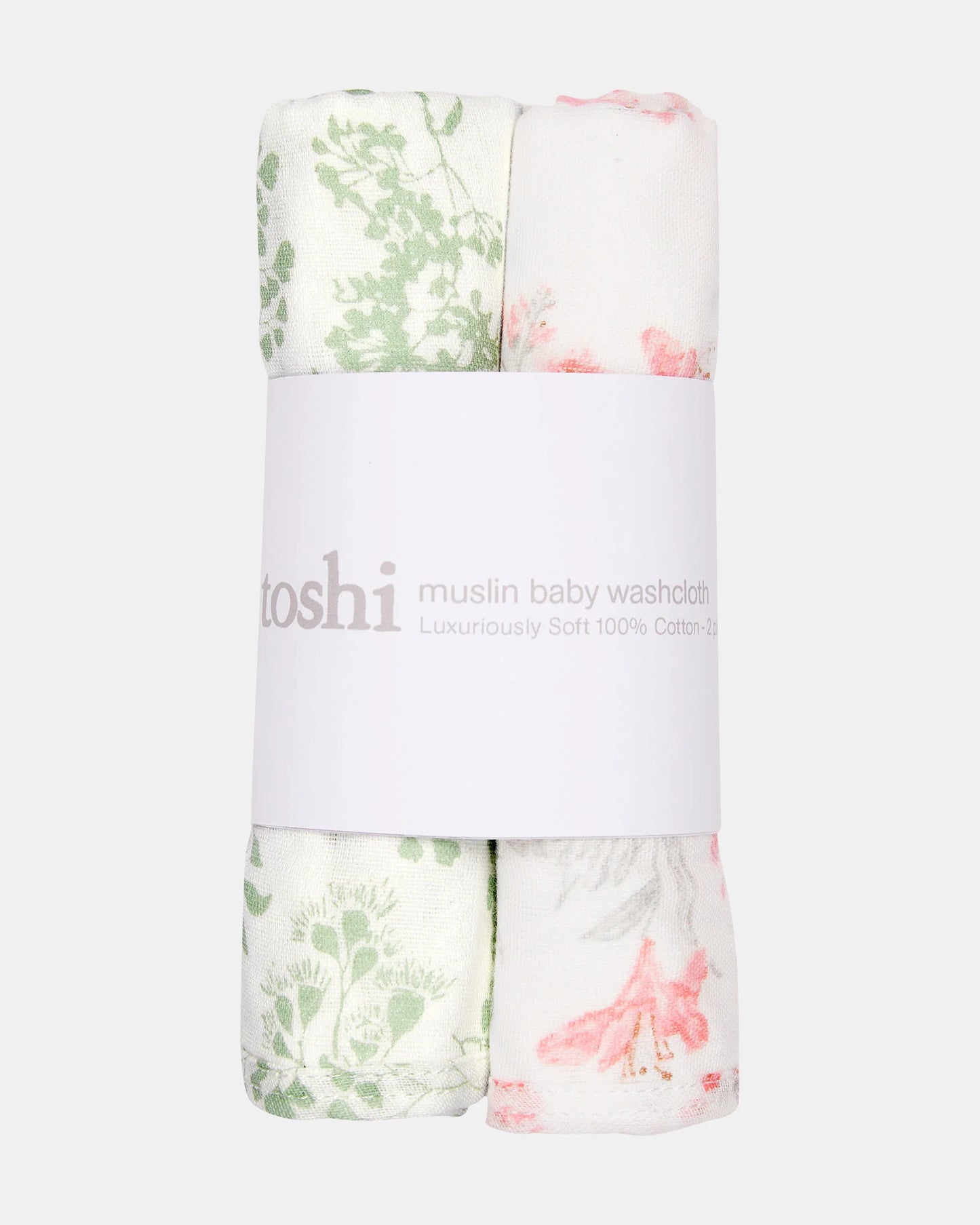 Toshi Baby Washcloth Muslin 2pcs