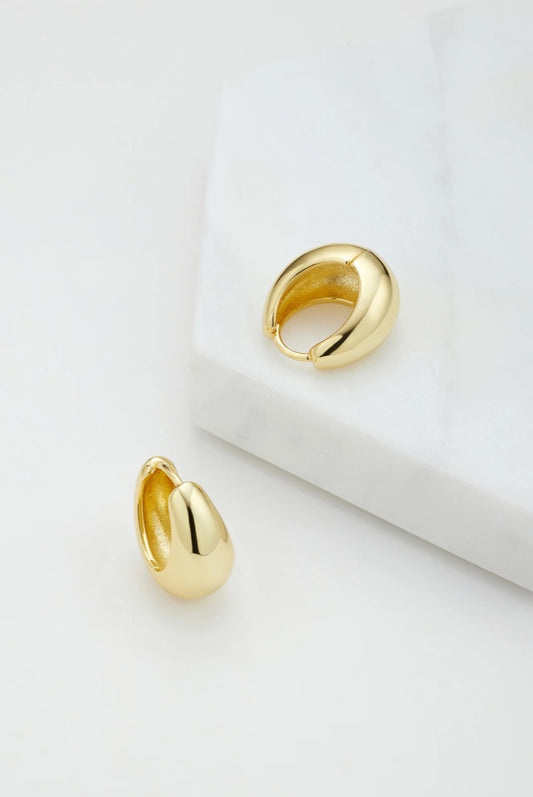 Zafino Steph Hoops Gold Earrings