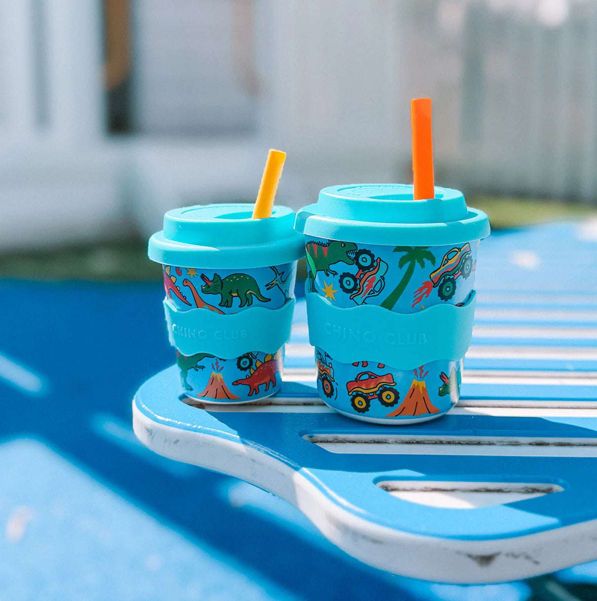 Chino Club Dinosaurs and Monster Trucks Babychino Cup (4oz)