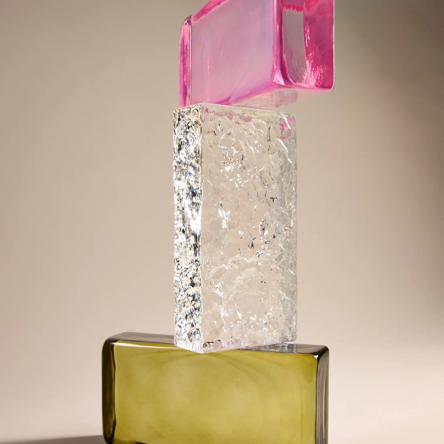 Amalfi Bernard Glass Brick Sculpture