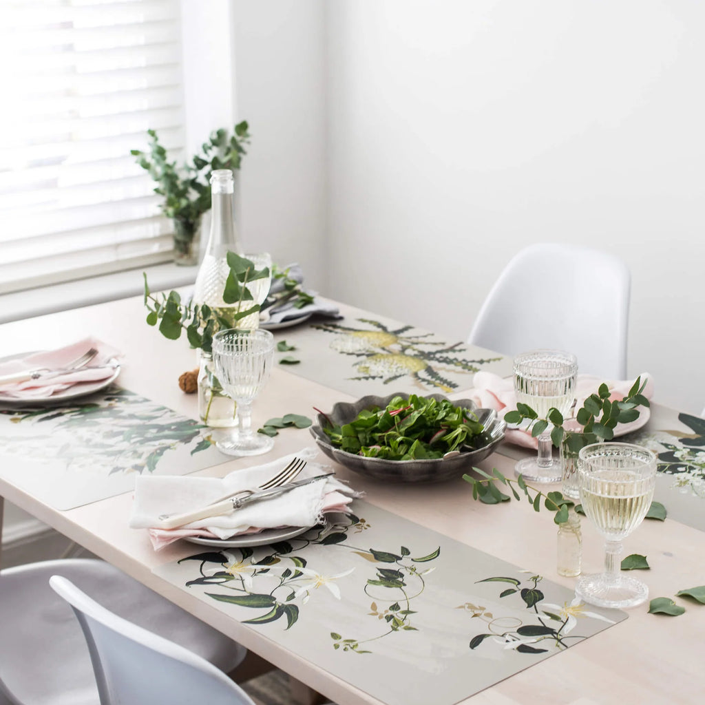 Bell Art Dining Placemats White Collection