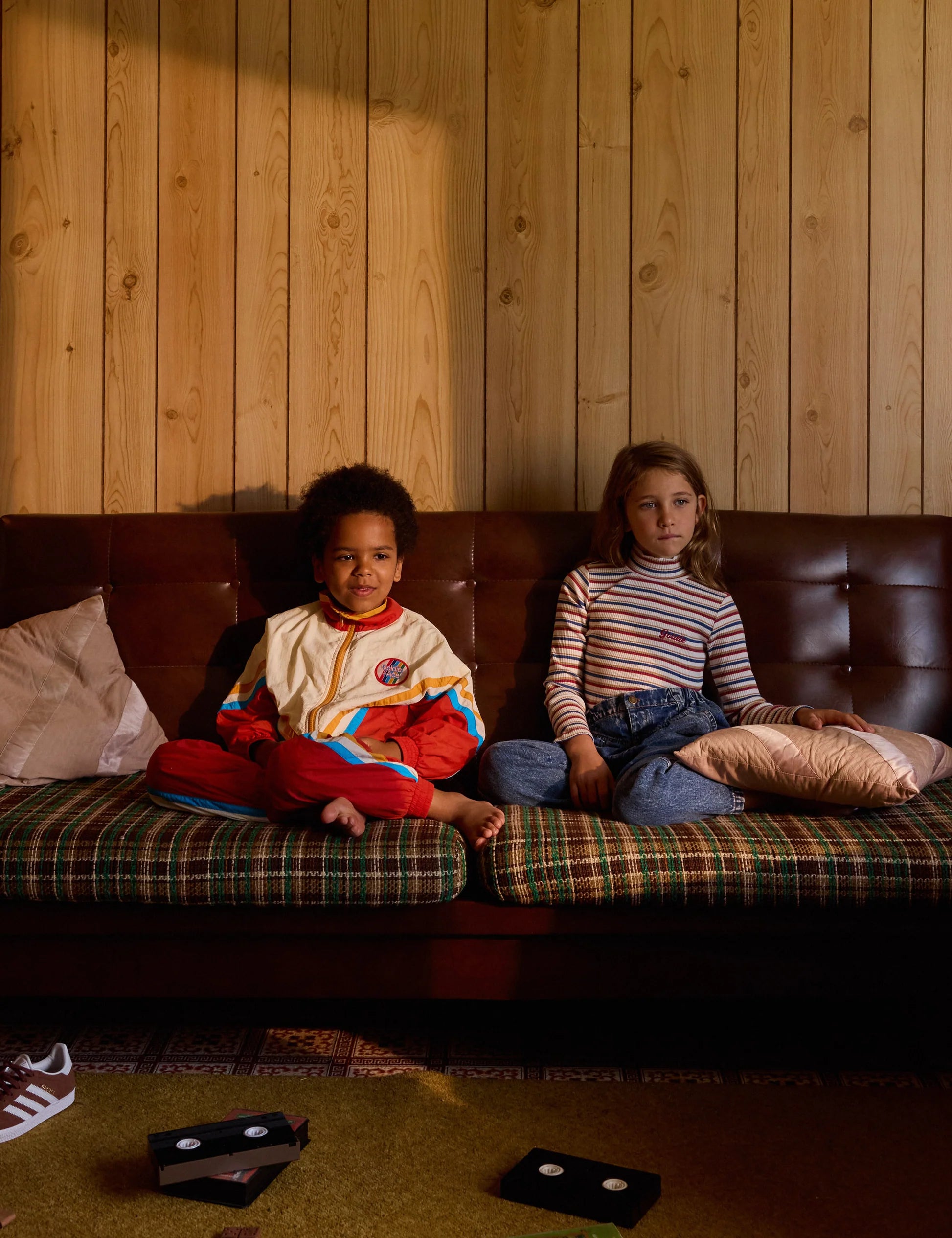 Goldie + Ace Outback Stripe Embroidered Rib Skivvy