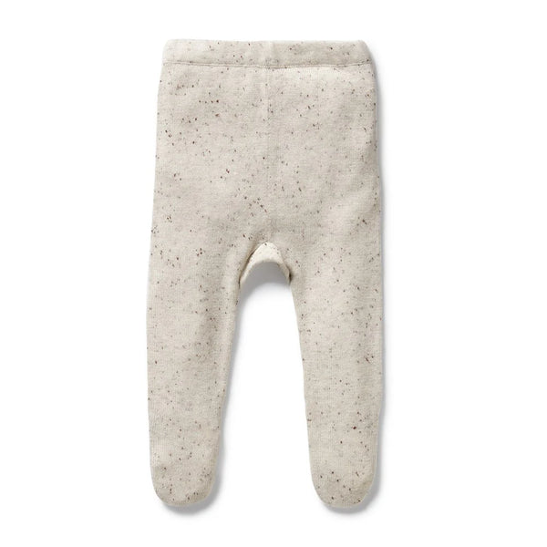 Wilson & Frenchy Cookie & Cream Knitted Leggings With Feet