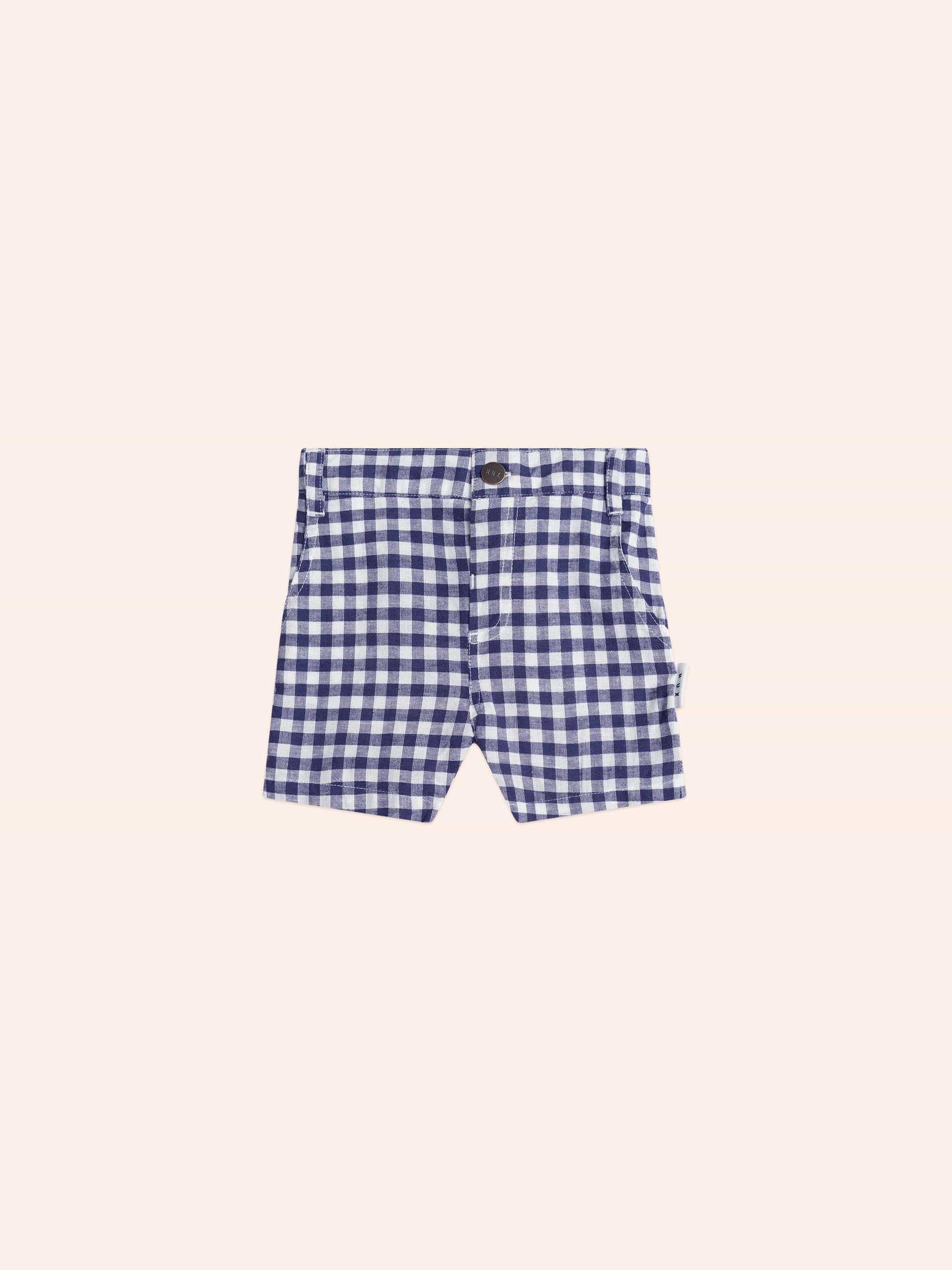 Huxbaby Check Chino Shorts