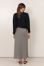 Adorne Mae Gingham Maxi Skirt