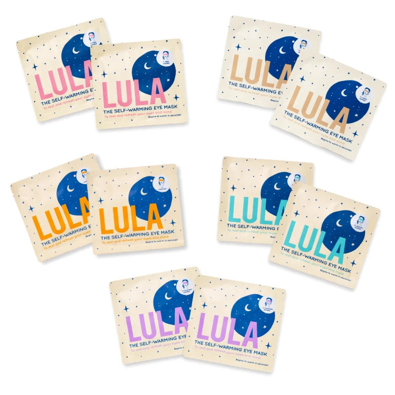 Lula Mixed Box of 10 Self Warming Eye Masks