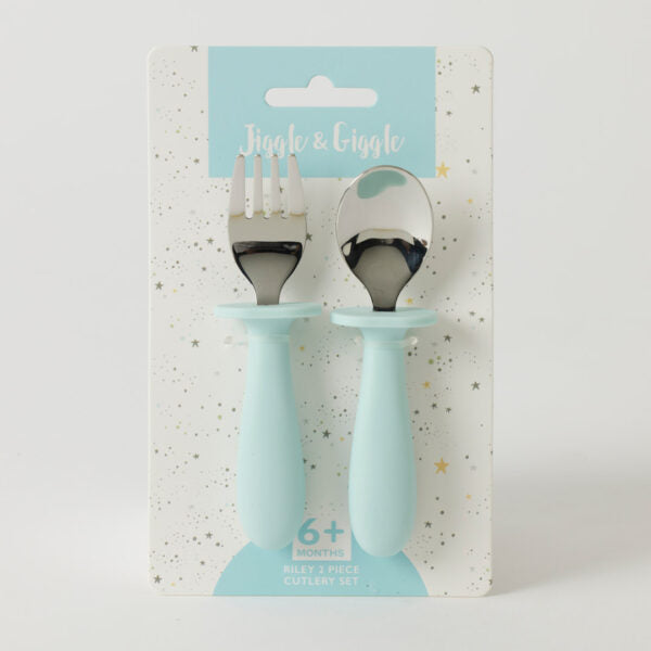 Jiggle & Giggle Riley Cutlery Set