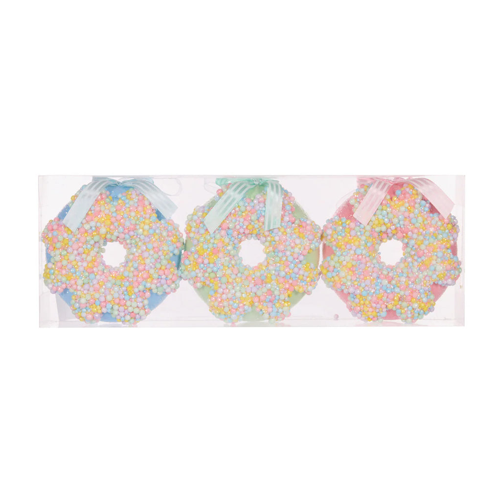 Holly & Ivy 3PK SPRINKLE PASTEL DONUTS