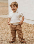 Bebe Evan Short Sleeve Collard Jumper