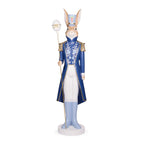 Holly & Ivy Blue Regal Rabbit Nutcracker With Staff