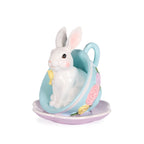 Holly & Ivy - Pastel Blue Bunny Teacup