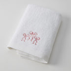 Jiggle & Giggle Bows Love Bath Towel & Face Washer in Organza Bag