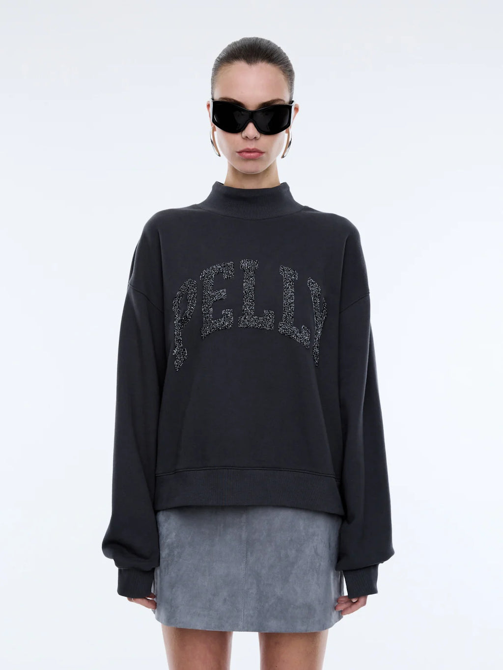 Ena Pelly Glitter Collegiate Sweatshirt