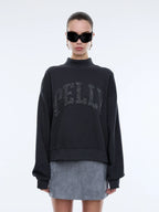 Ena Pelly Glitter Collegiate Sweatshirt