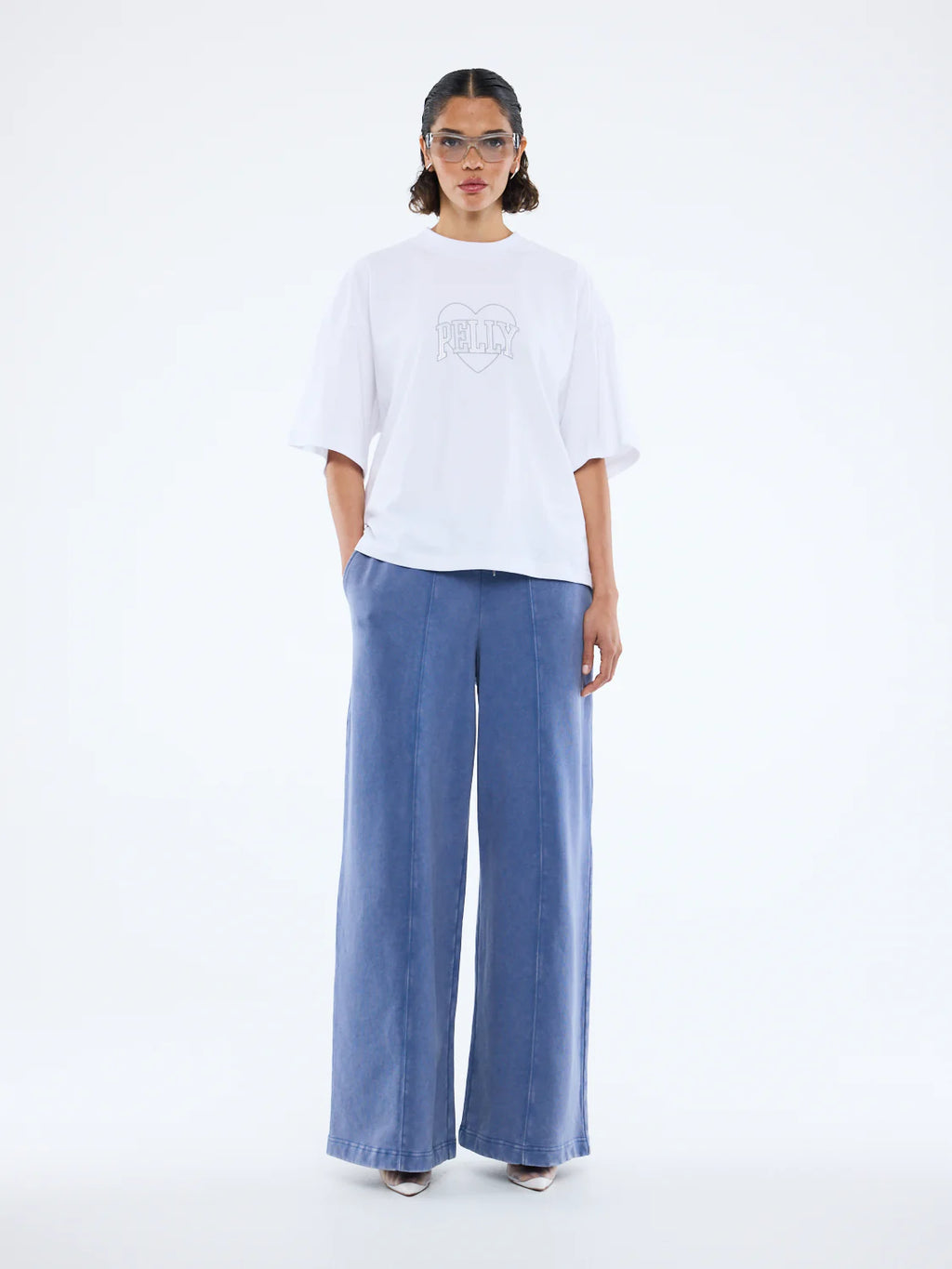 Ena Pelly Rhinestone Logo Tee