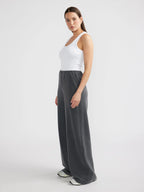 ENA PELLY- Alessa Relaxed Soft Jersey Pant  Charcoal