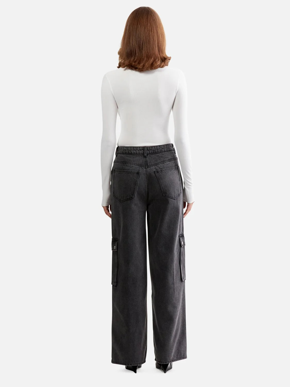 Ena Pelly Nova Demin Cargo Pant || Charcoal