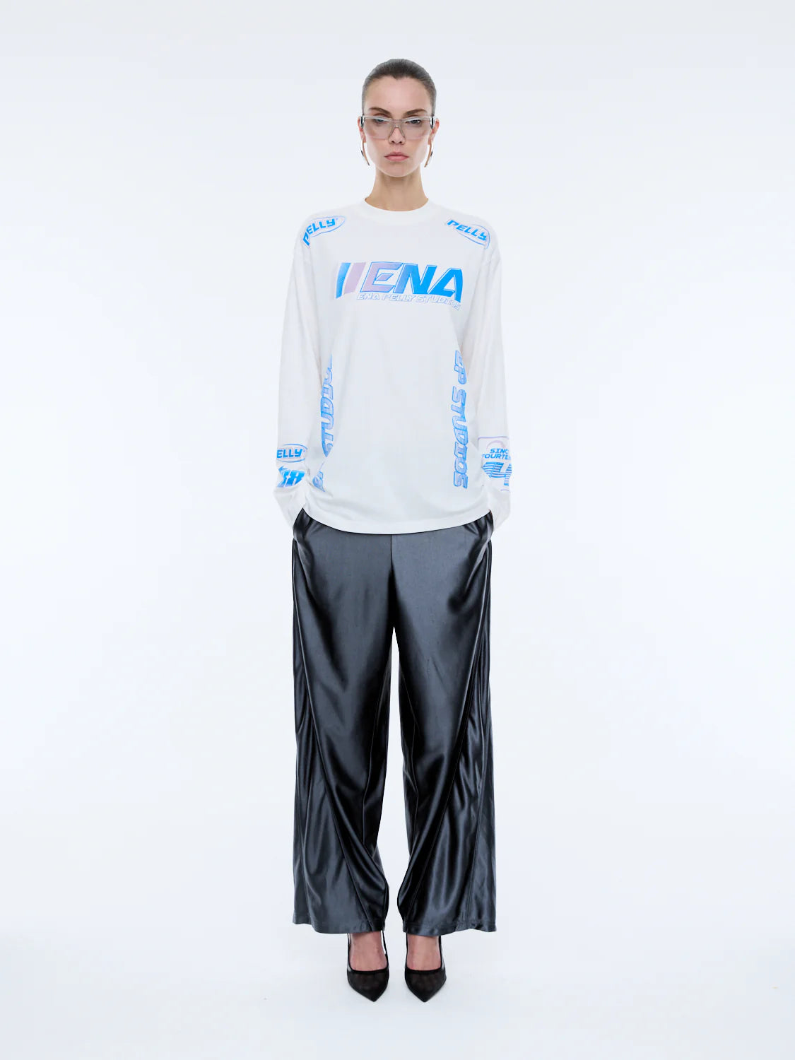 Ena Pelly Moto Long Sleeve Tee
