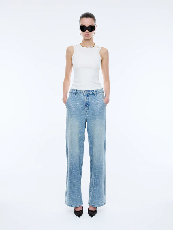 Ena Pelly Niki Embellished Denim Jean